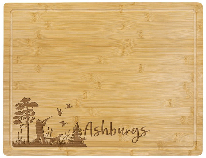 19 3/4" x 15" Bamboo Cutting Board with Drip Ring